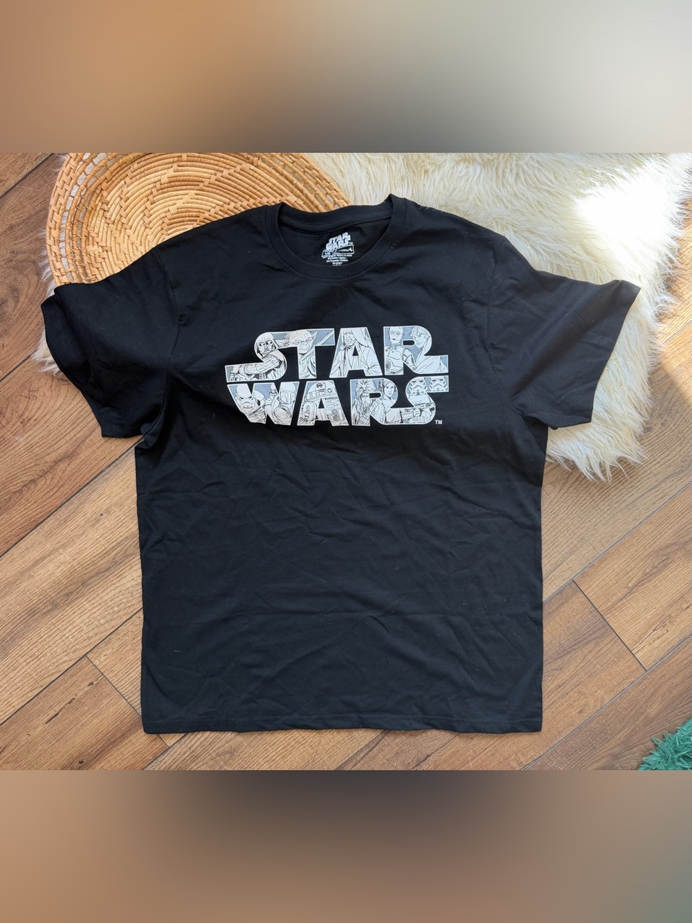 Star Wars Black Graphic Character T-Shirt Men’s Size Large